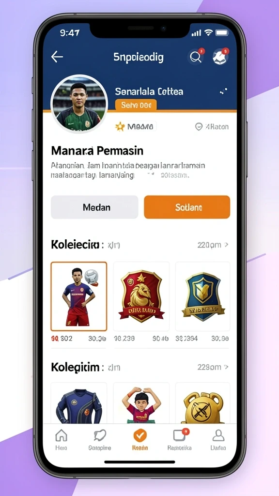 Tampilan awal aplikasi 8G8G yang menarik.