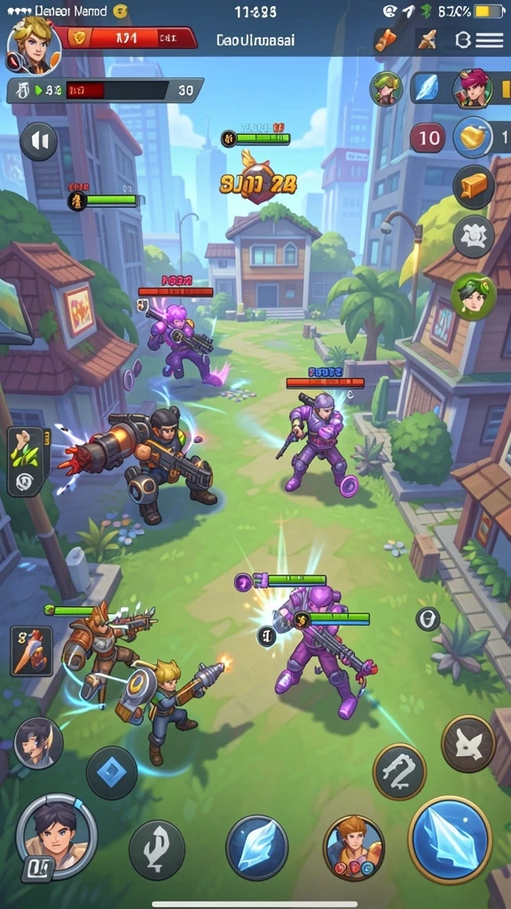 Momen seru saat boss battle melawan alien ganas.