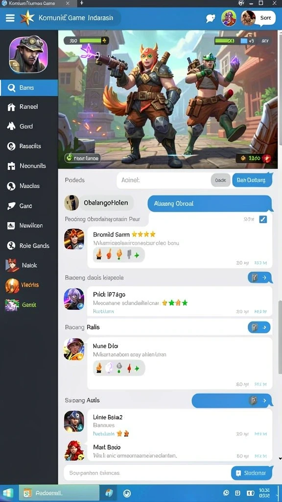 Screenshot menunjukkan tampilan antarmuka utama B8VIP yang menarik.