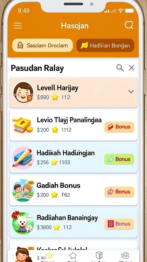 Karakter unik dengan kemampuan spesial.