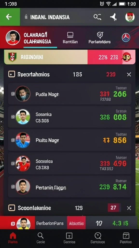 Menu upgrade karakter yang mudah digunakan dan menarik.