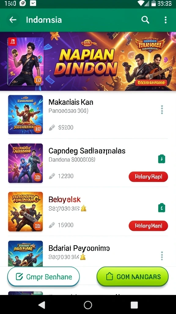 Tampilan antarmuka pengguna yang menarik.