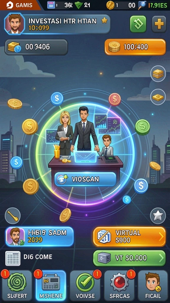 Menampilkan petualangan menarik di dunia virtual.