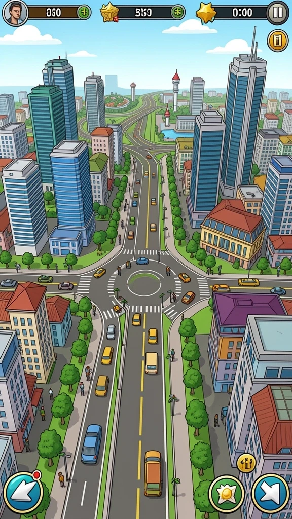 Tampilan karakter utama yang menawan.