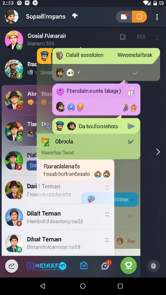 Visual grafis yang menawan saat bermain.
