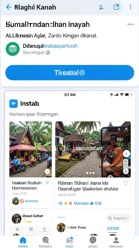 Screenshot menunjukkan karakter utama sedang beraksi di hutan.