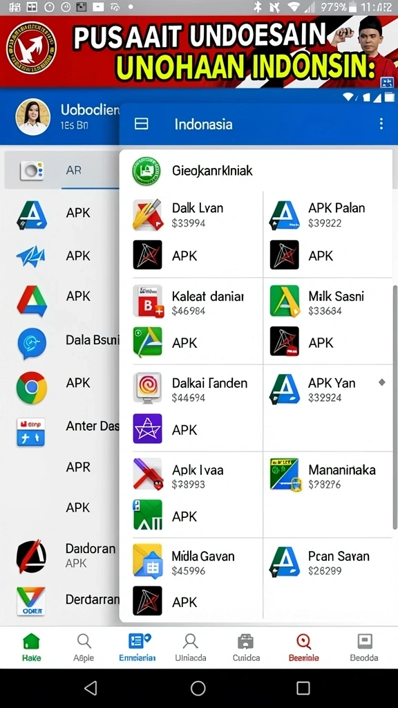 Antarmuka aplikasi yang menarik dan mudah digunakan.