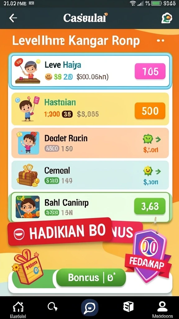 Tampilan level baru yang menantang dan menarik.