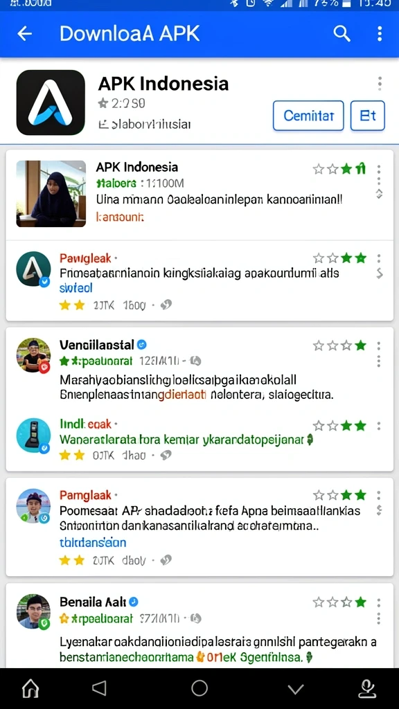 Tampilan menarik dari antarmuka permainan.