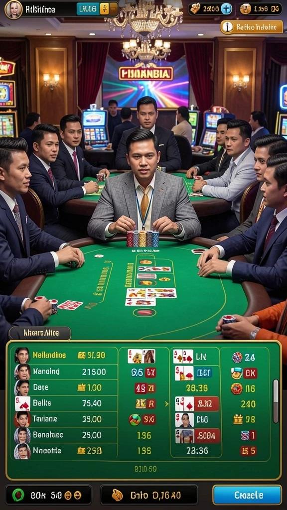 Menu permainan dengan berbagai pilihan mode yang seru.