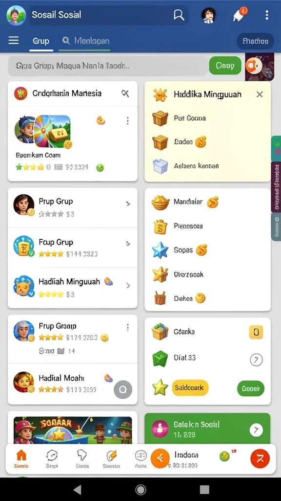 Sistem reward yang memacu semangat bermain.